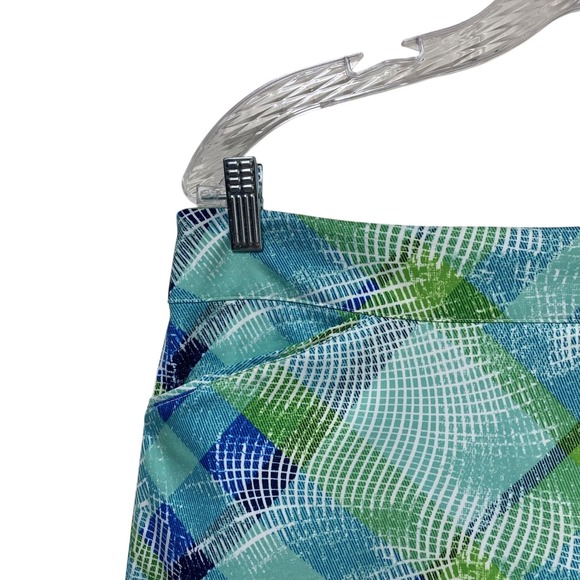 Coral Bay Geo Print Skort Womens 12 Blue Green White Tennis Golf - Picture 4 of 10